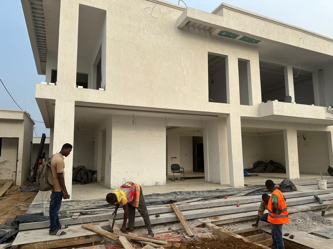 Villa duplex en phase de finition